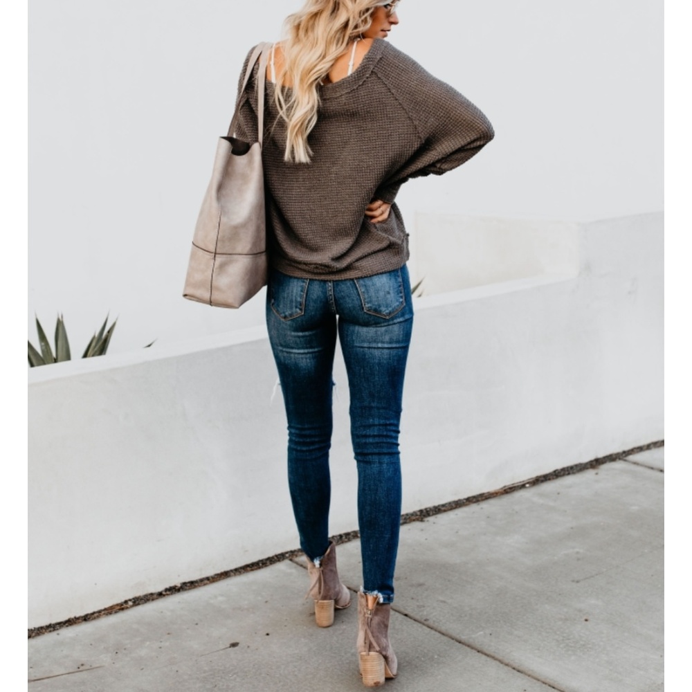 STACY Waffle Knit Cardigan - Picture 5 of 8